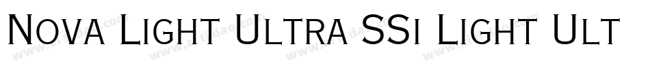 Nova Light Ultra SSi Light Ultra Condensed字体转换